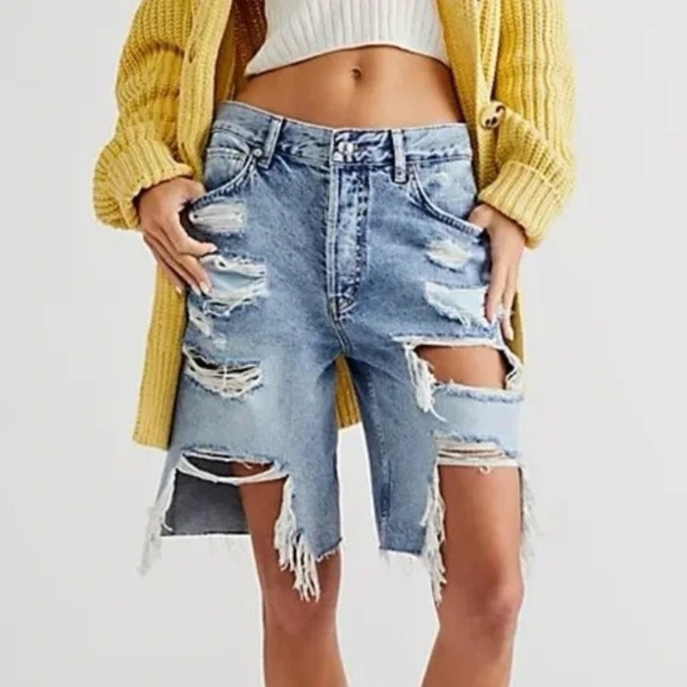We the Free Big Sur Coast Boyfriend Shorts Size 26
